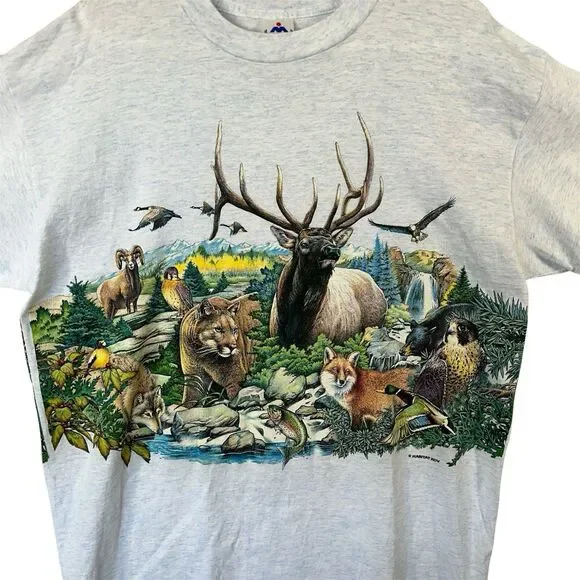 Vtg 1994 H.L. Miller Single Stitch T Shirt XL Grand Canyon Nature Wrap Around - Picture 2 of 10